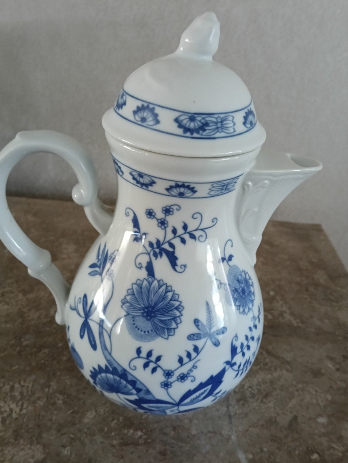 koffiepot zwiebelmuster., Ophalen of Verzenden