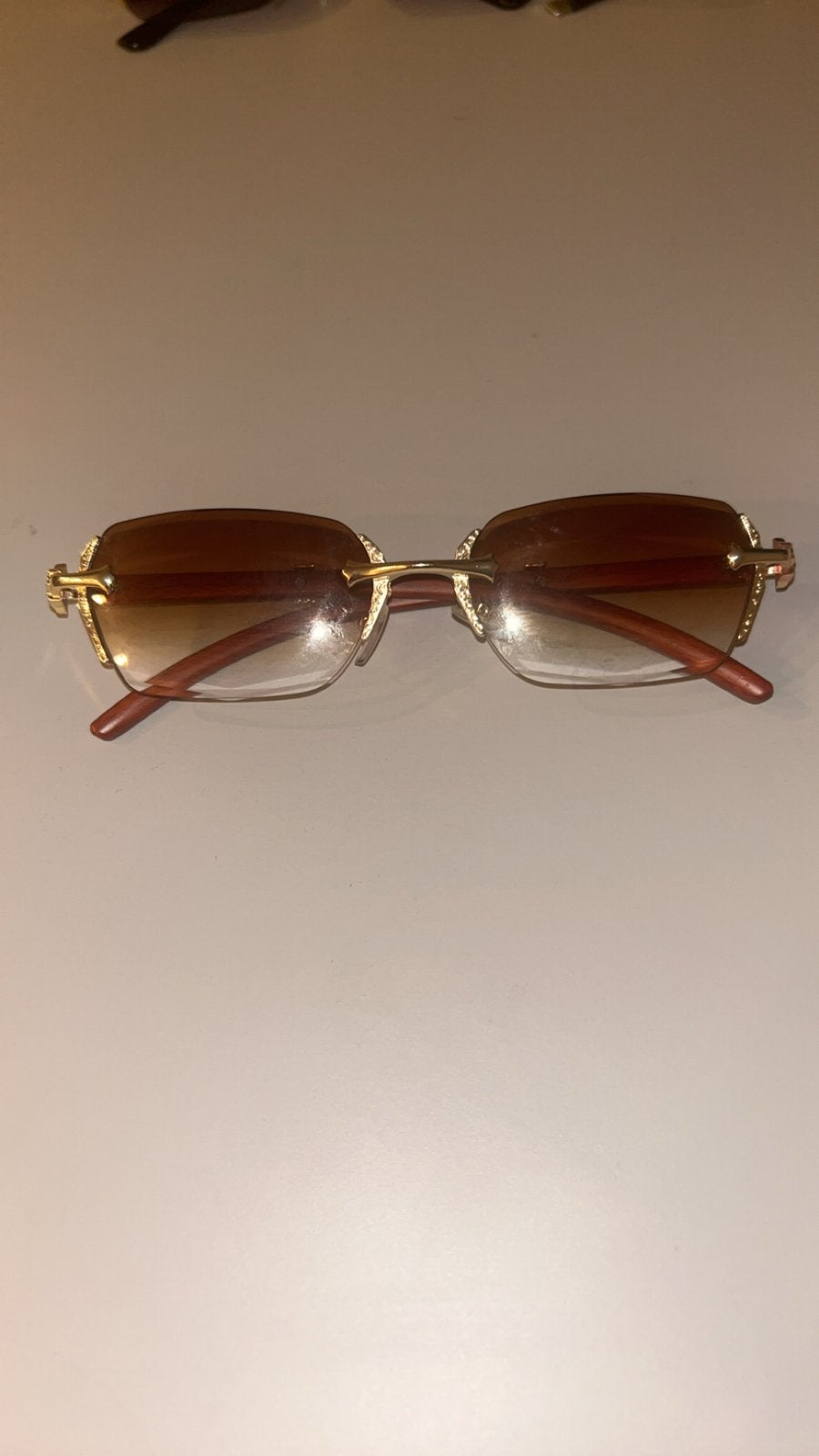 Cartier bril, Zonnebril, Bruin, Zo goed als nieuw, Ophalen