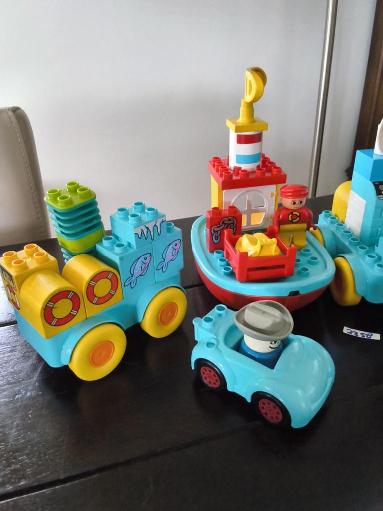 Duplo boot en 3 xauto, Kinderen en Baby's, Speelgoed | Duplo en Lego, Ophalen of Verzenden, Duplo