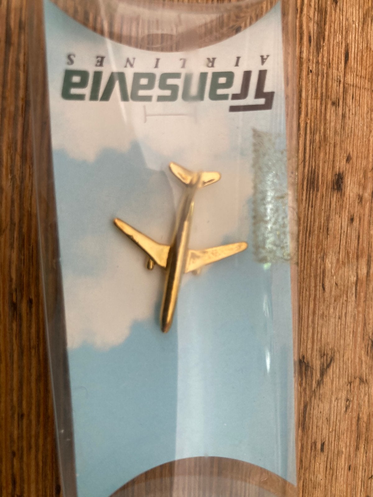 Transavia vintage vliegtuig pin, Ophalen of Verzenden, Zo goed als nieuw, Overige typen