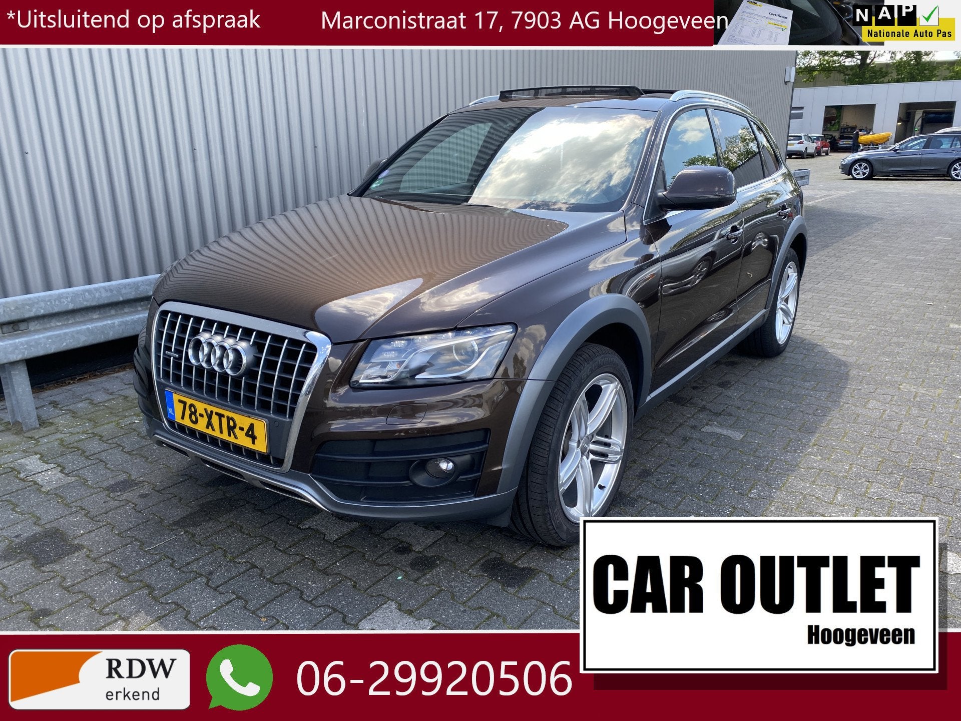 Audi Q5 2.0 TFSI quattro Pro Line AUTOMAAT, Clima, Stoelvw,, Auto's, Automaat, Stof, Gebruikt, 4 cilinders