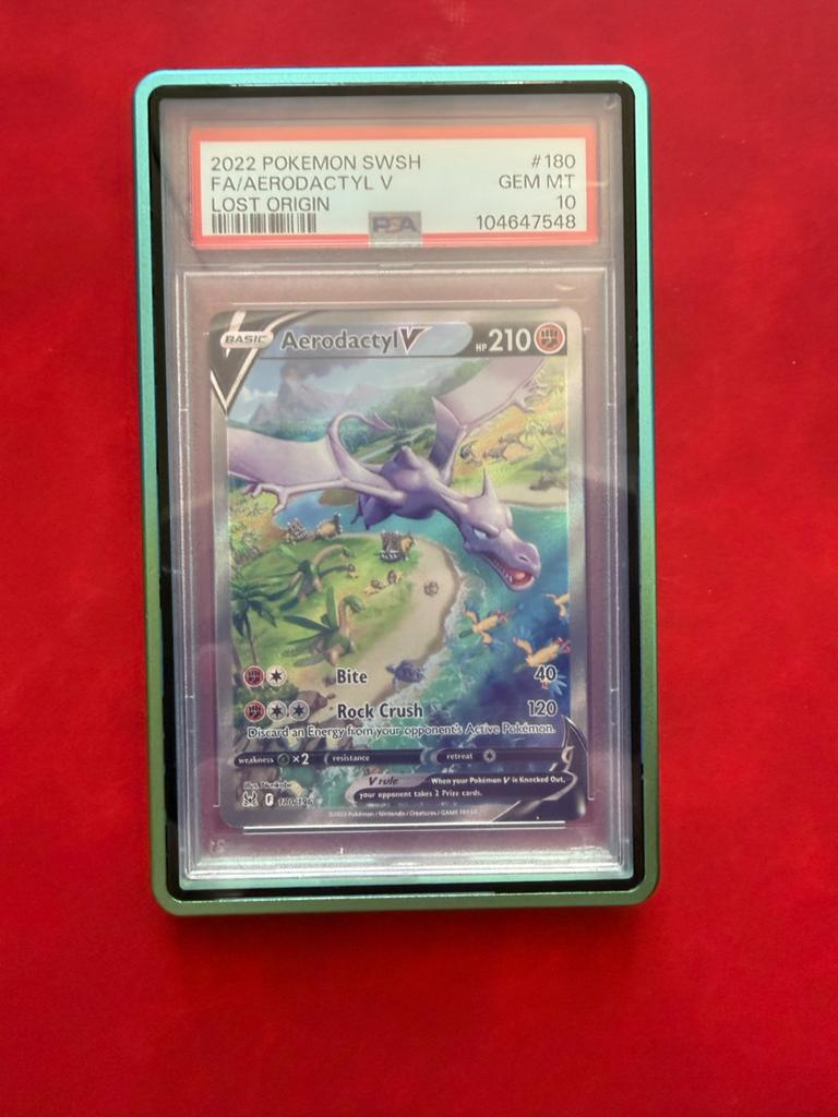 PSA 10 Aerodactyl V (Full Art) - Lost Origin #180, Ophalen, Nieuw, Losse kaart