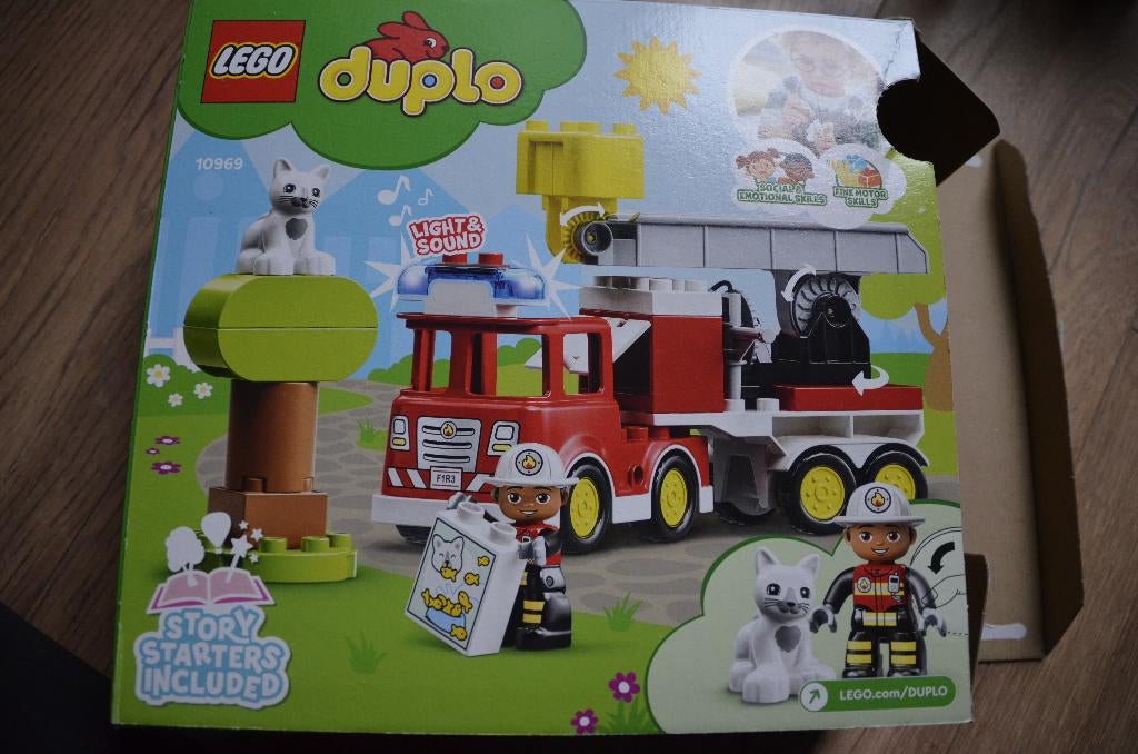 Lego Duplo 10969 Brandweer Auto, Ophalen of Verzenden, Zo goed als nieuw, Complete set, Duplo
