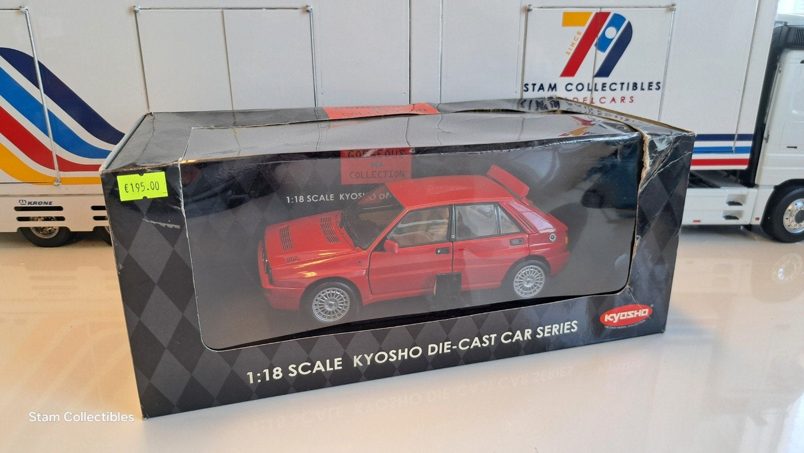 Kyosho Lancia Delta HF Integrale Evoluzione 2 Red, Hobby en Vrije tijd, Auto, Ophalen of Verzenden, Gebruikt, Kyosho