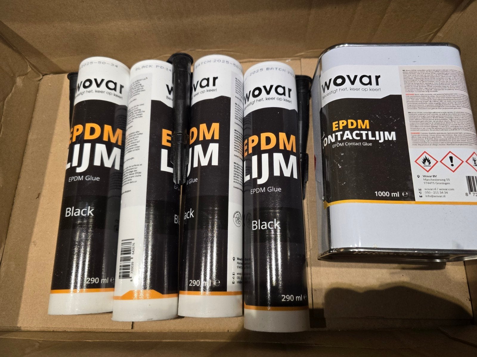 EPDM Lijm en Contactlijm - Wovar (Nieuw), Doe-het-zelf en Verbouw, Ophalen of Verzenden, Nieuw