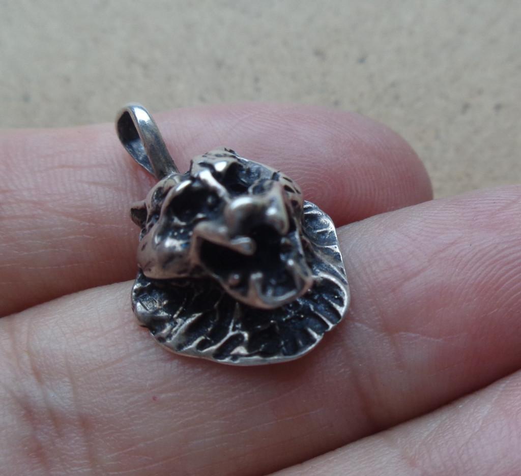 zilveren hanger wolf [909], Verzenden, Zo goed als nieuw, Zilver, Dier