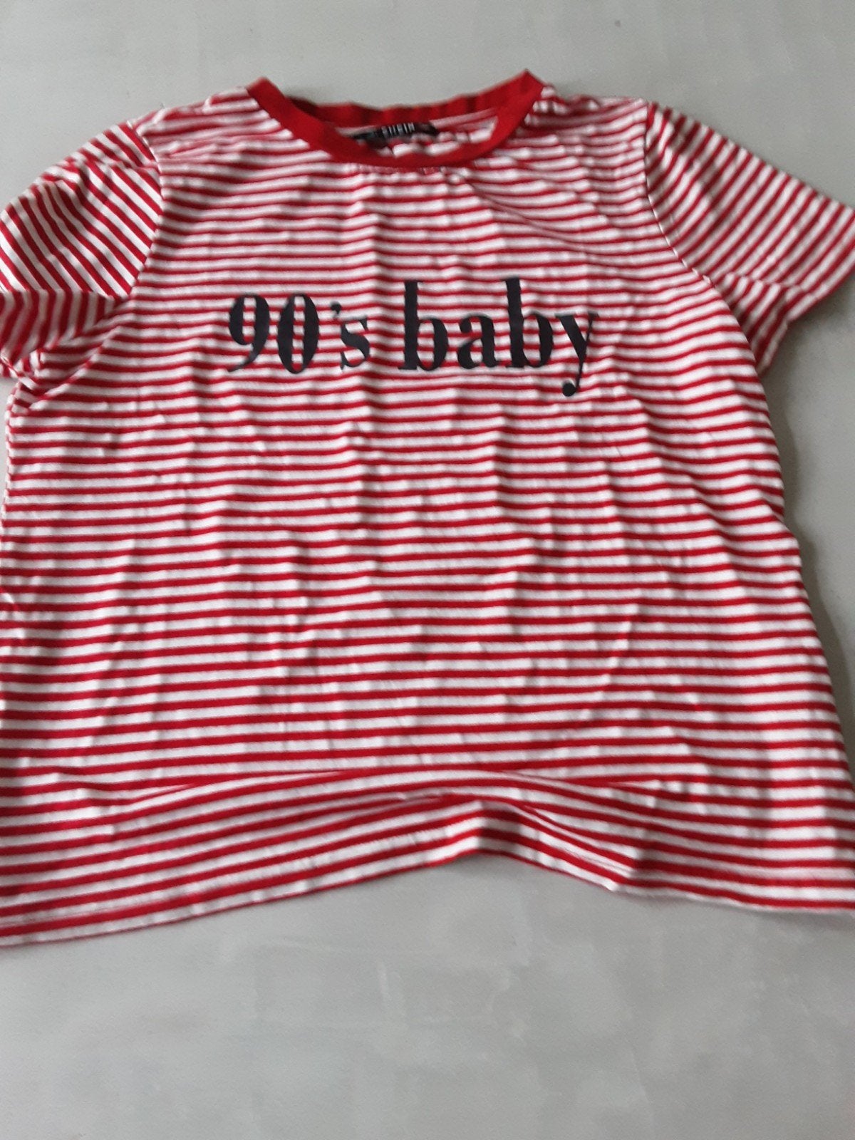 Rood wit gestreept shirt, Ophalen of Verzenden, Zo goed als nieuw, Korte mouw, Maat 36 (S)