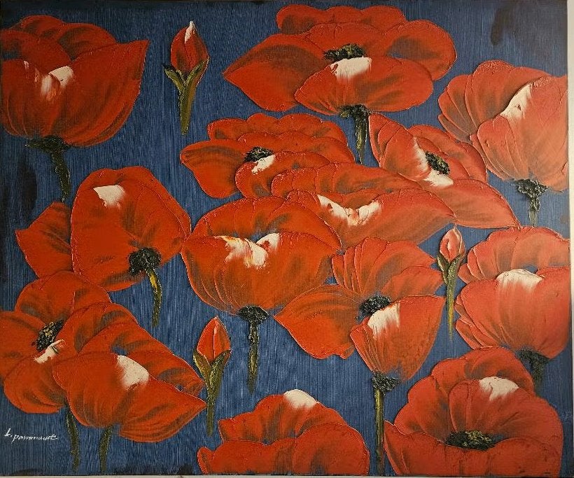 Schilderij van L.Paramount 120x100 cm, Doek, Olieverf, Handgeschilderd, Ophalen