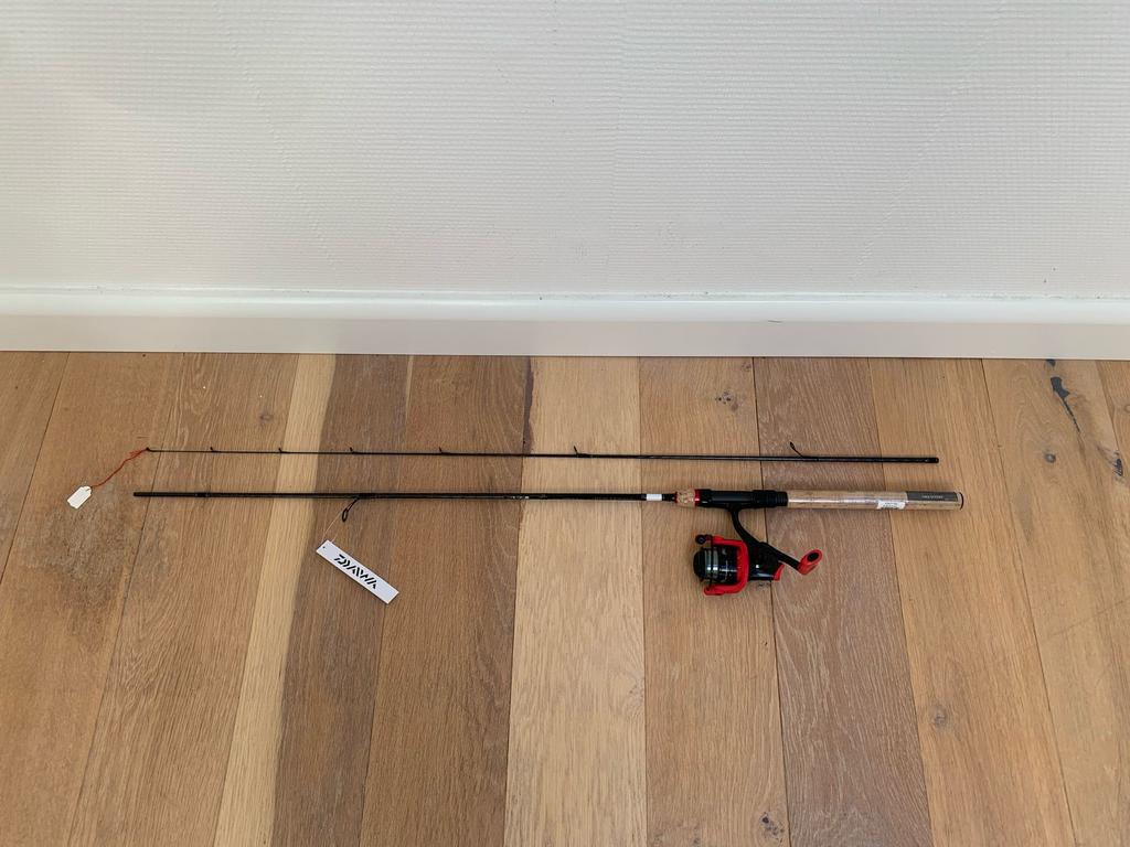 Nieuwe Daiwa spinhengel + Abu Garcia molen, 1.90m & 3-12 gr, Daiwa, Nieuw, Ophalen of Verzenden, Daiwa