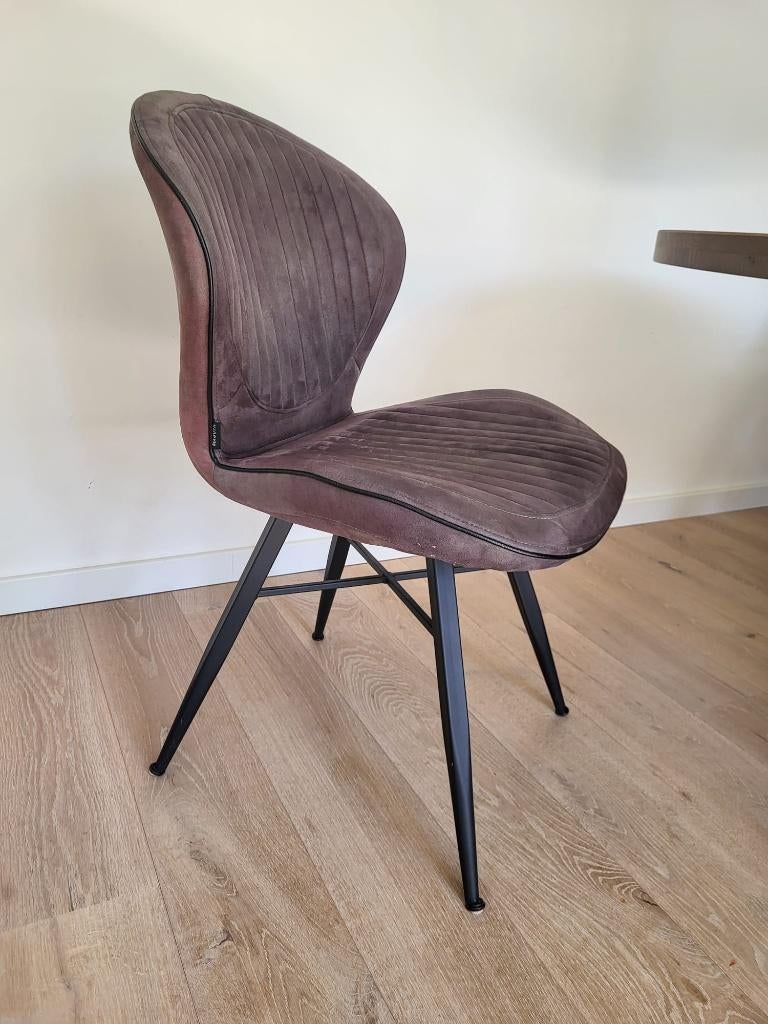 Eetkamer stoelen 4 stuks ophalen in Purmerend, Gebruikt, Bruin, Leer, Ophalen of Verzenden