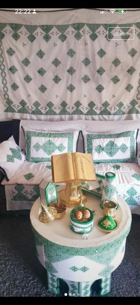 Marokkaans henna set te koop, Huis en Inrichting, Hout, Meerkleurig, Ophalen of Verzenden, Oosters