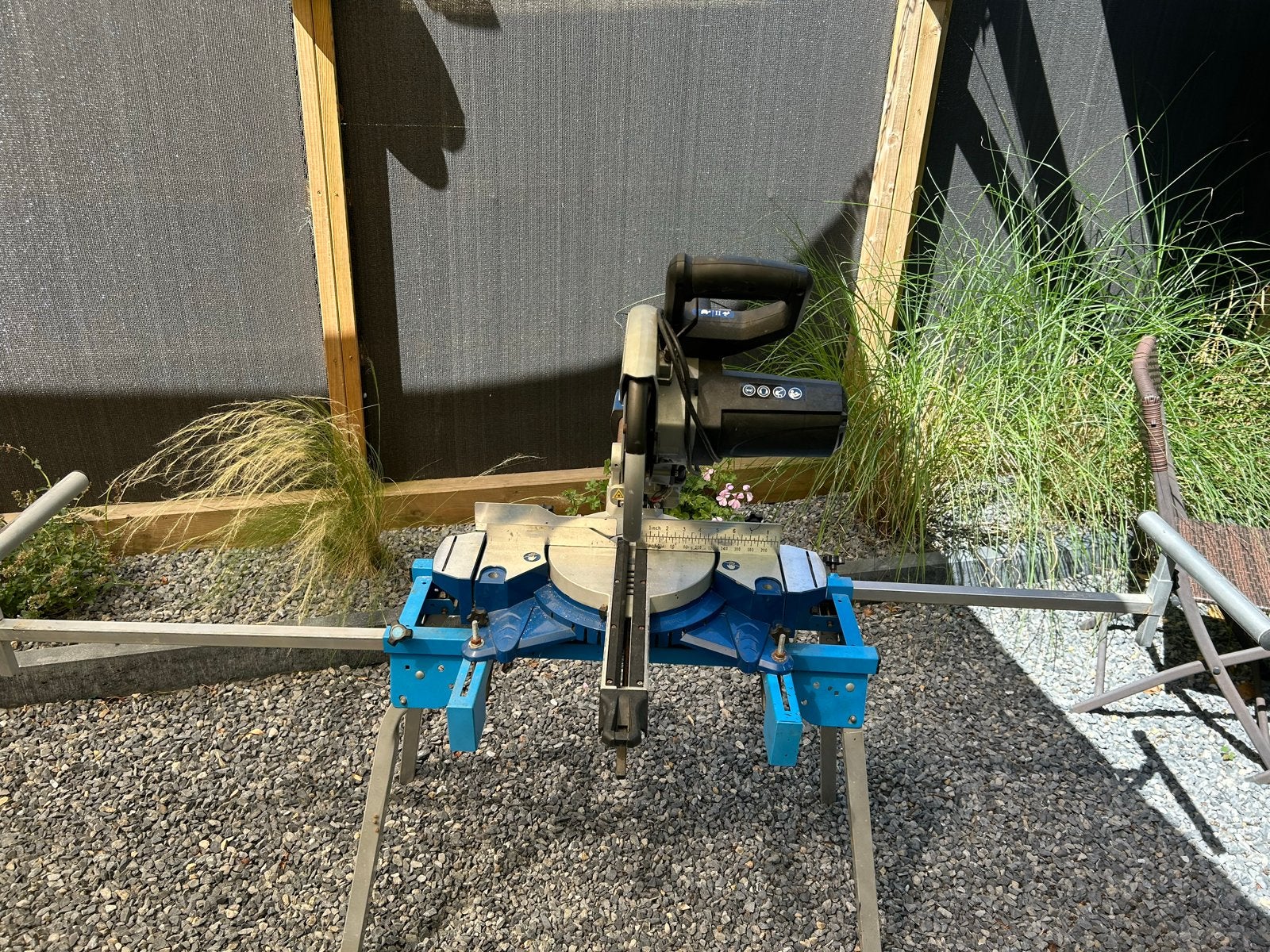 Scheppach HM100MP Afkortzaag - Zo goed als nieuw, Ophalen, 70 mm of meer, Zo goed als nieuw, Afkortzaag