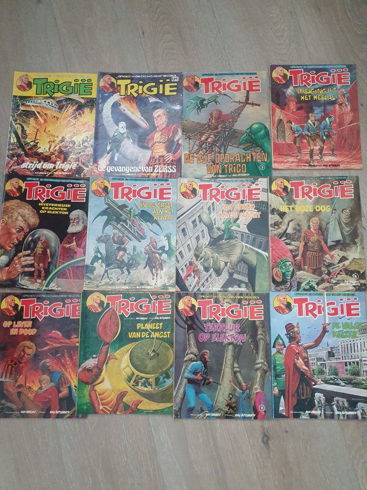 Stripboekenserie Trigie - 21 delen (incl. dubbel deel 6), Boeken, Stripboeken, Complete serie of reeks, Ophalen of Verzenden, Gelezen