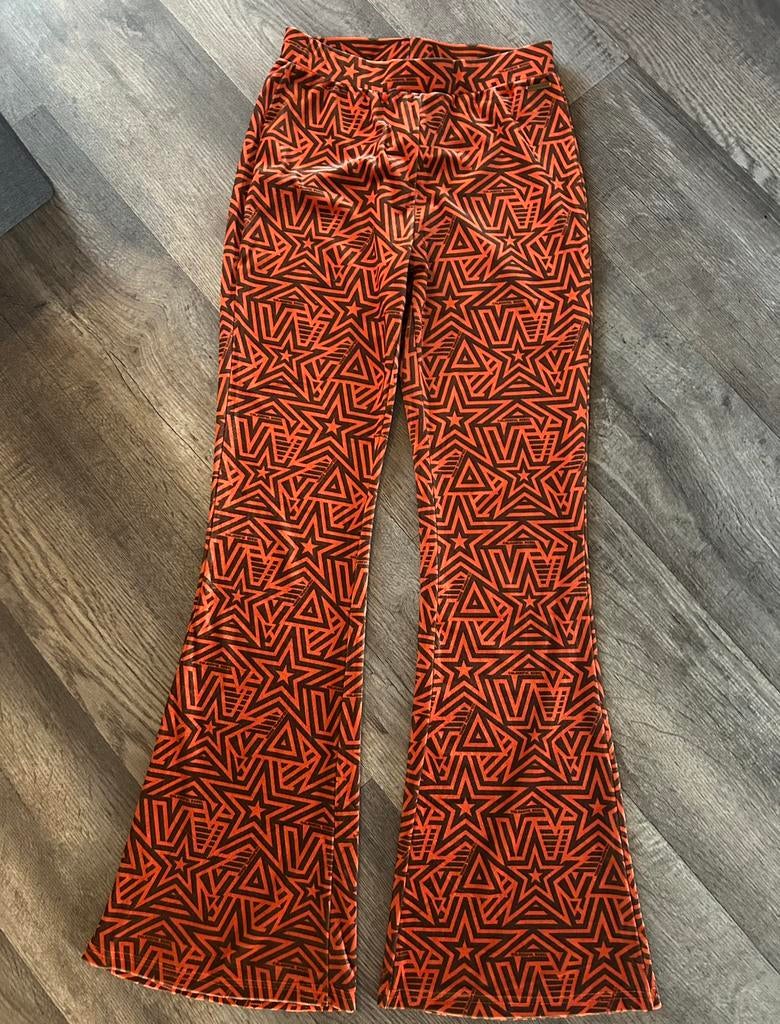 Colourful Rebel flared pants big star velvet, maat M, Maat 38/40 (M), Overige kleuren, Nieuw, Ophalen of Verzenden