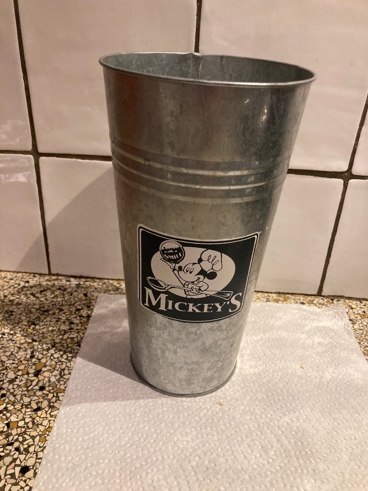 Vaas Mickey, Verzamelen, Disney, Ophalen of Verzenden, Mickey Mouse, Zo goed als nieuw
