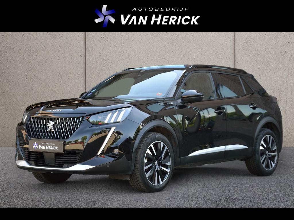 Peugeot 2008 1.2 PureTech GT Pack 155PK Automaat | Panoramad, Gebruikt, Zwart, 1199 cc, Zwart