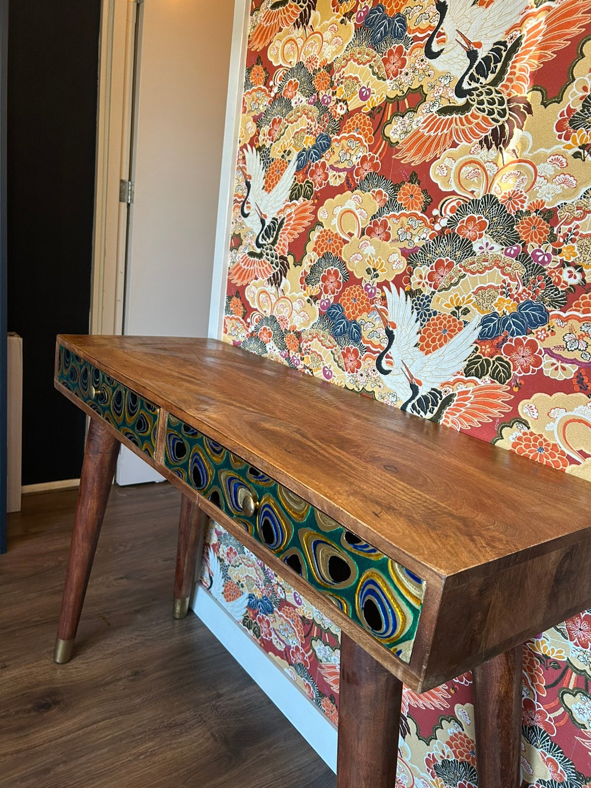 Meena sidetable DUTCHBONE, Ophalen, 100 tot 150 cm, Nieuw, Overige houtsoorten