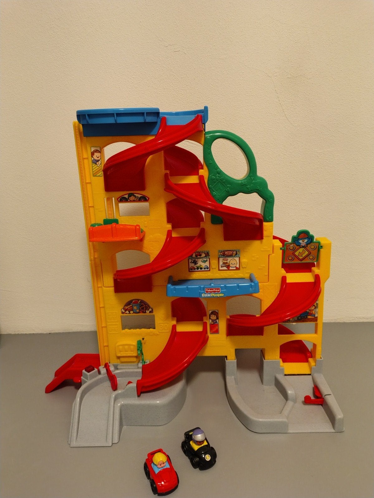 Fisher-Price Little People Wheelies Racebaan - T4261, Kinderen en Baby's, Ophalen of Verzenden, Zo goed als nieuw, Auto of Voertuig
