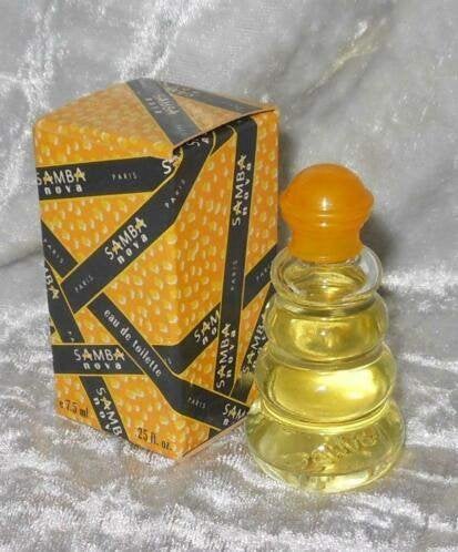 Parfum miniatuur -  Samba + doosje, Verzamelen, Parfumverzamelingen, Ophalen of Verzenden, Zo goed als nieuw, Miniatuur, Gevuld