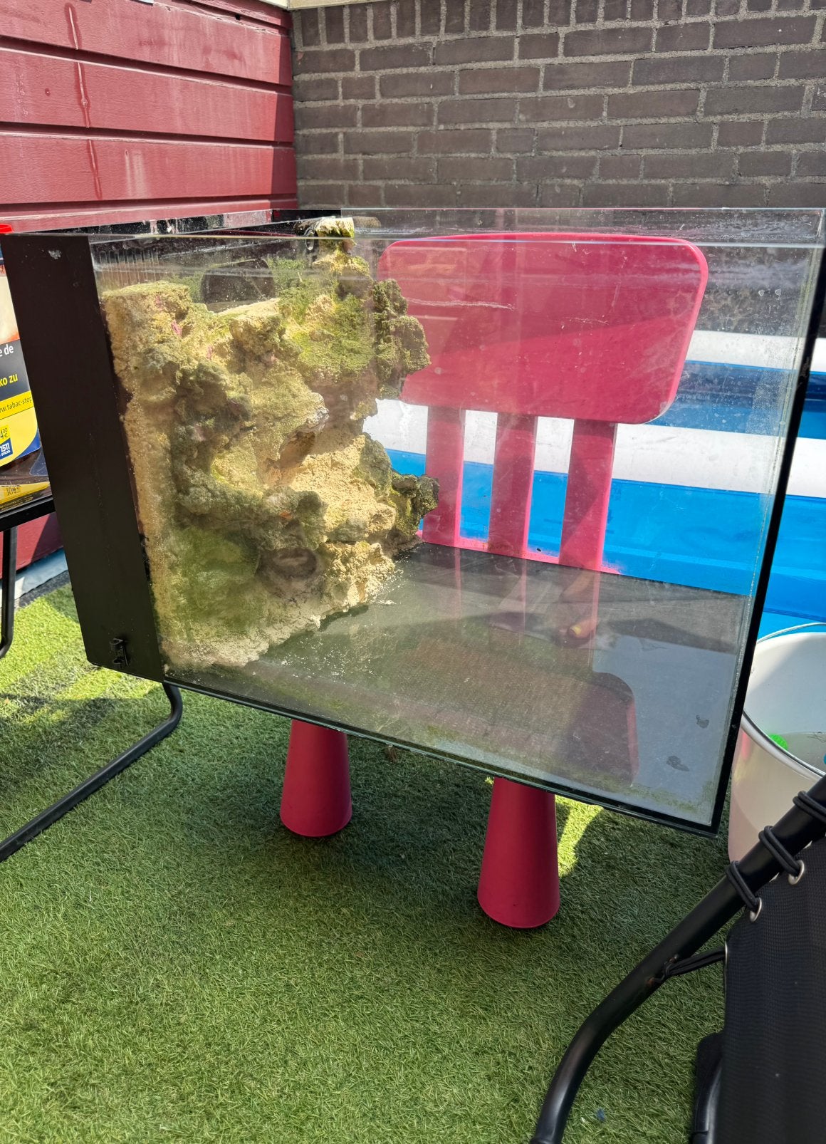 Zeeaquarium, Ophalen, Gebruikt, Leeg aquarium