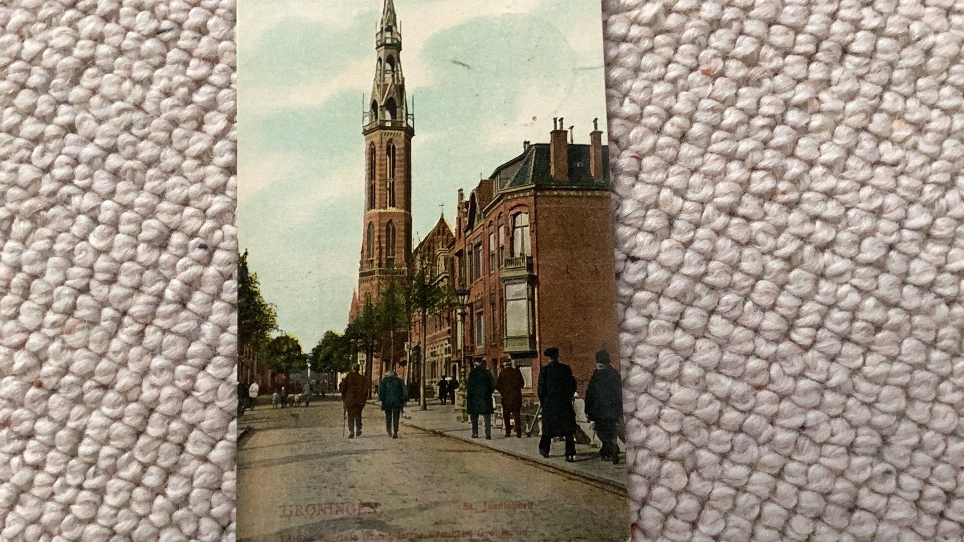 Ansichtkaart Groningen St. Jozefskerk 1907. 987, Verzamelen, Ophalen of Verzenden, Voor 1920, Gelopen, Groningen