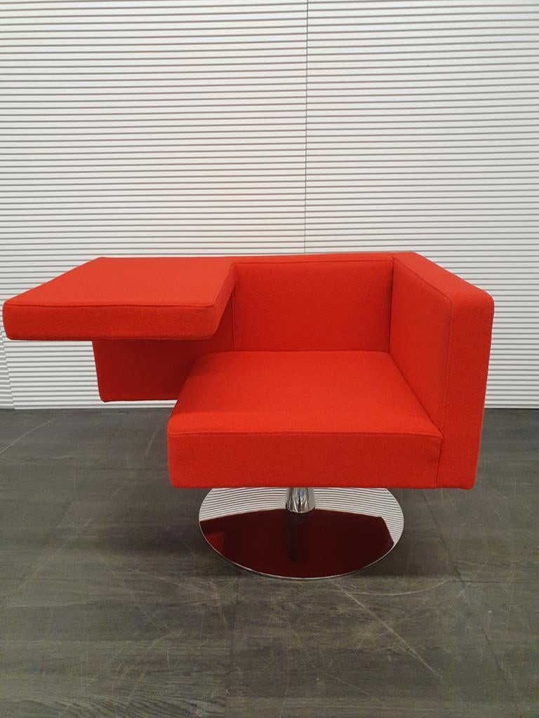 Offecct Solitaire fauteuil, Huis en Inrichting, Fauteuils, Ophalen, Zo goed als nieuw, 75 tot 100 cm, 50 tot 75 cm