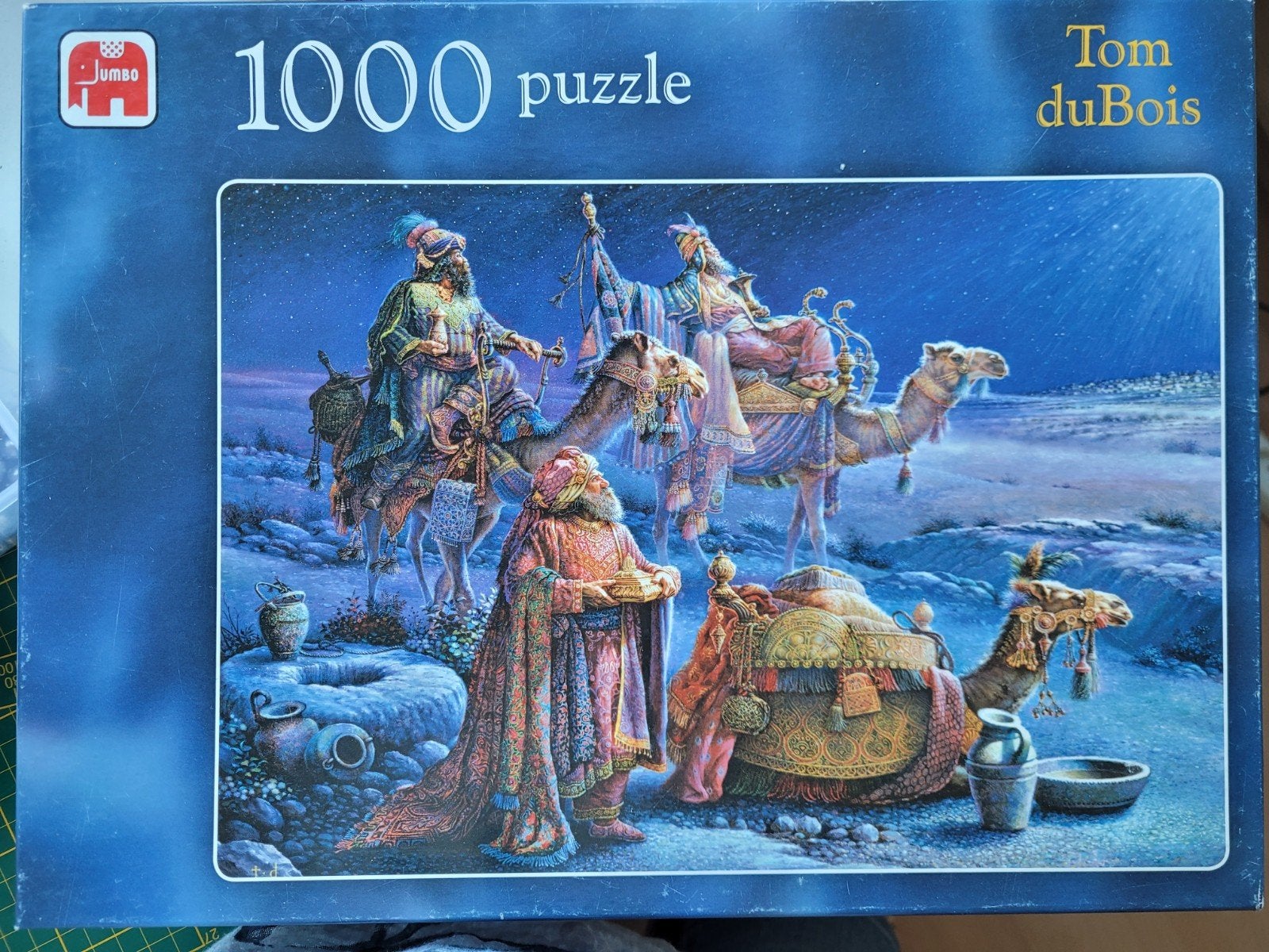 Tom duBois puzzel de drie wijzen uit het oosten, Ophalen of Verzenden, 500 t/m 1500 stukjes, Zo goed als nieuw, Legpuzzel
