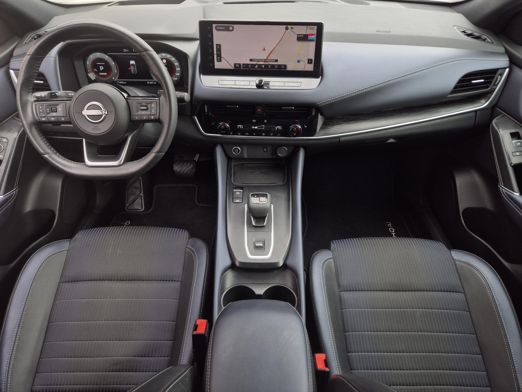 Nissan Qashqai 1.3 MHEV Xtronic Tekna / Cold Pack & Design P, Auto's, Nissan, Euro 6, Leder en Stof, Wit, Bedrijf