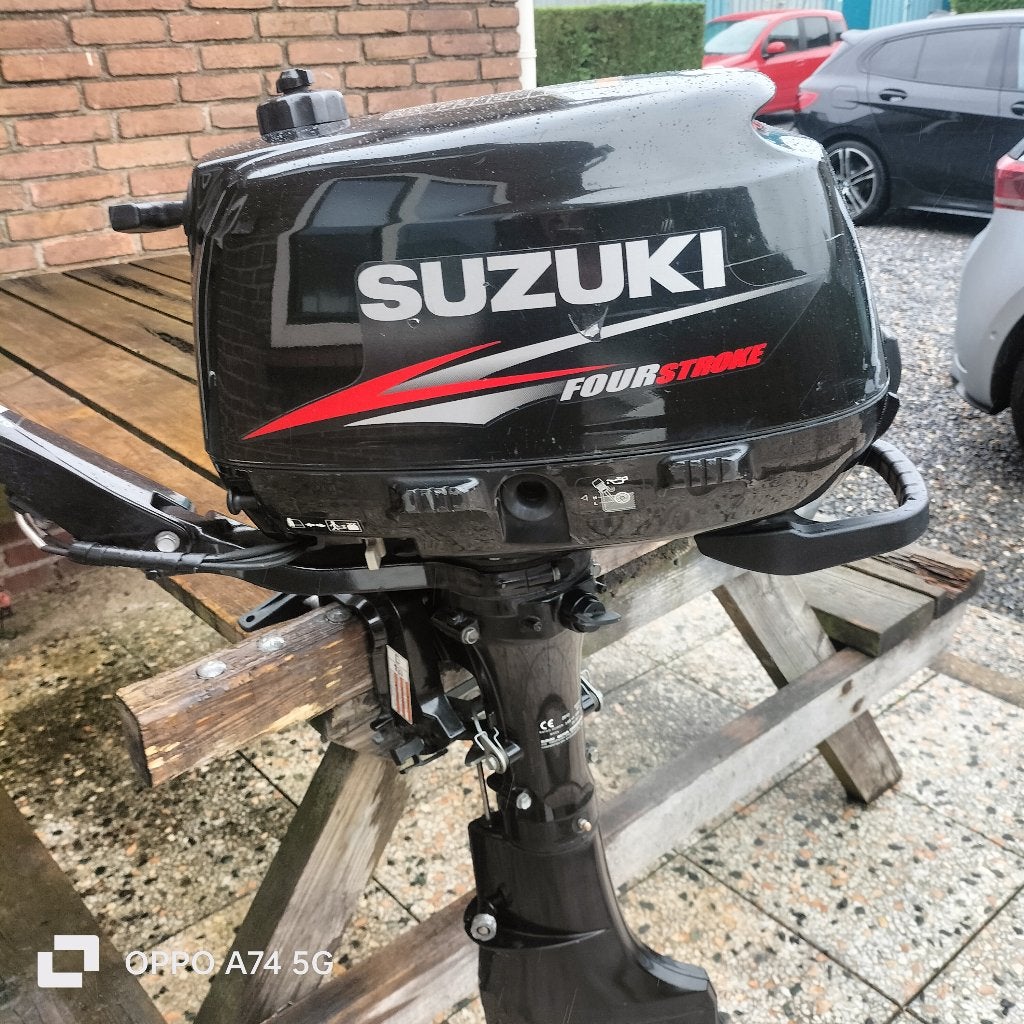 Zeer nette SUZUKI 6 pk. langstaart., 5 tot 10 pk, Viertaktmotor, Ophalen of Verzenden, Zo goed als nieuw