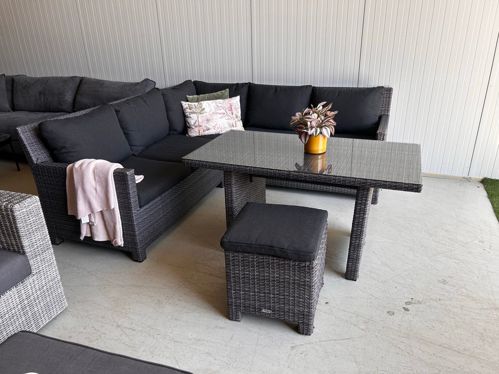 Schitterende Garden Impressions dining loungeset, Tuin en Terras, Tuinsets en Loungesets, Ophalen, 5 zitplaatsen, ., Bank