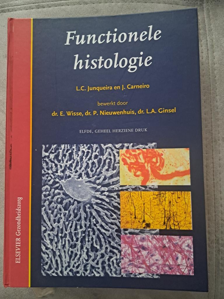 Functionele histologie, Boeken, Ophalen of Verzenden, Zo goed als nieuw, J. Carneiro; L.C. Junqueira