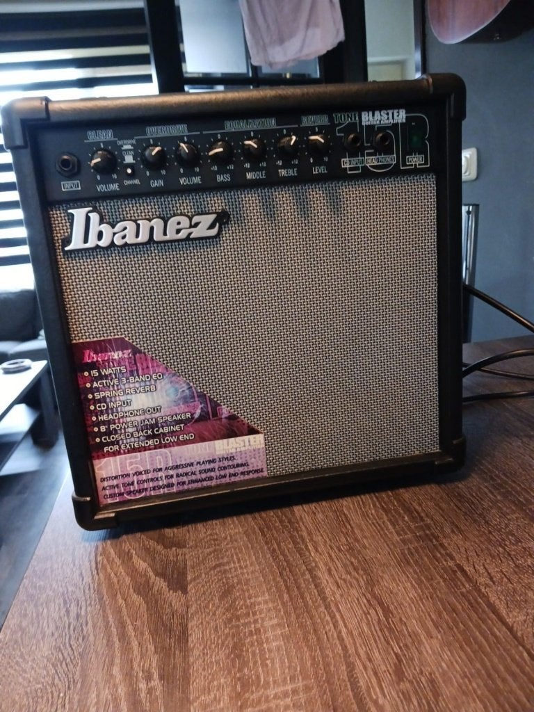 Ibanez Tone Blaster TB15R gitaarversterker – 15 watt, Ophalen, Gebruikt, Gitaar, Minder dan 50 watt