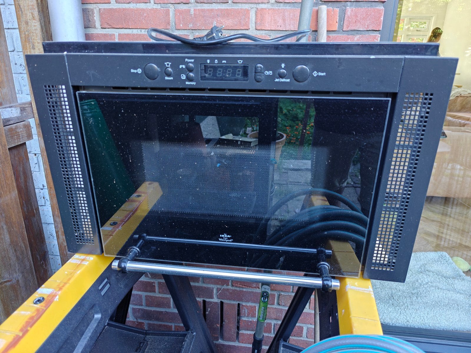 IKEA Whirlpool Inbouw magnetron MBI A00 AN, Ophalen, Gebruikt, 60 cm of meer, Magnetron