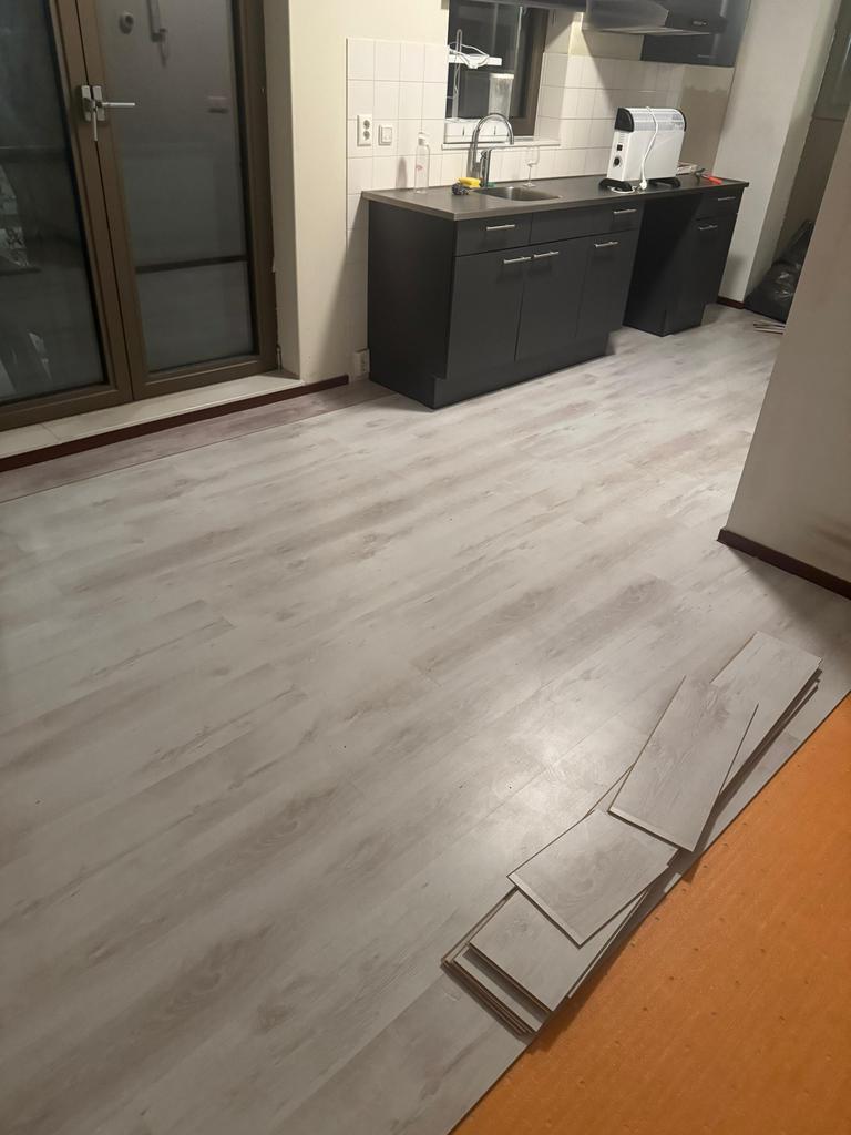 Praxis laminaat voor 18m2, Gebruikt, 50 tot 150 cm, Ophalen of Verzenden, 10 m² of meer