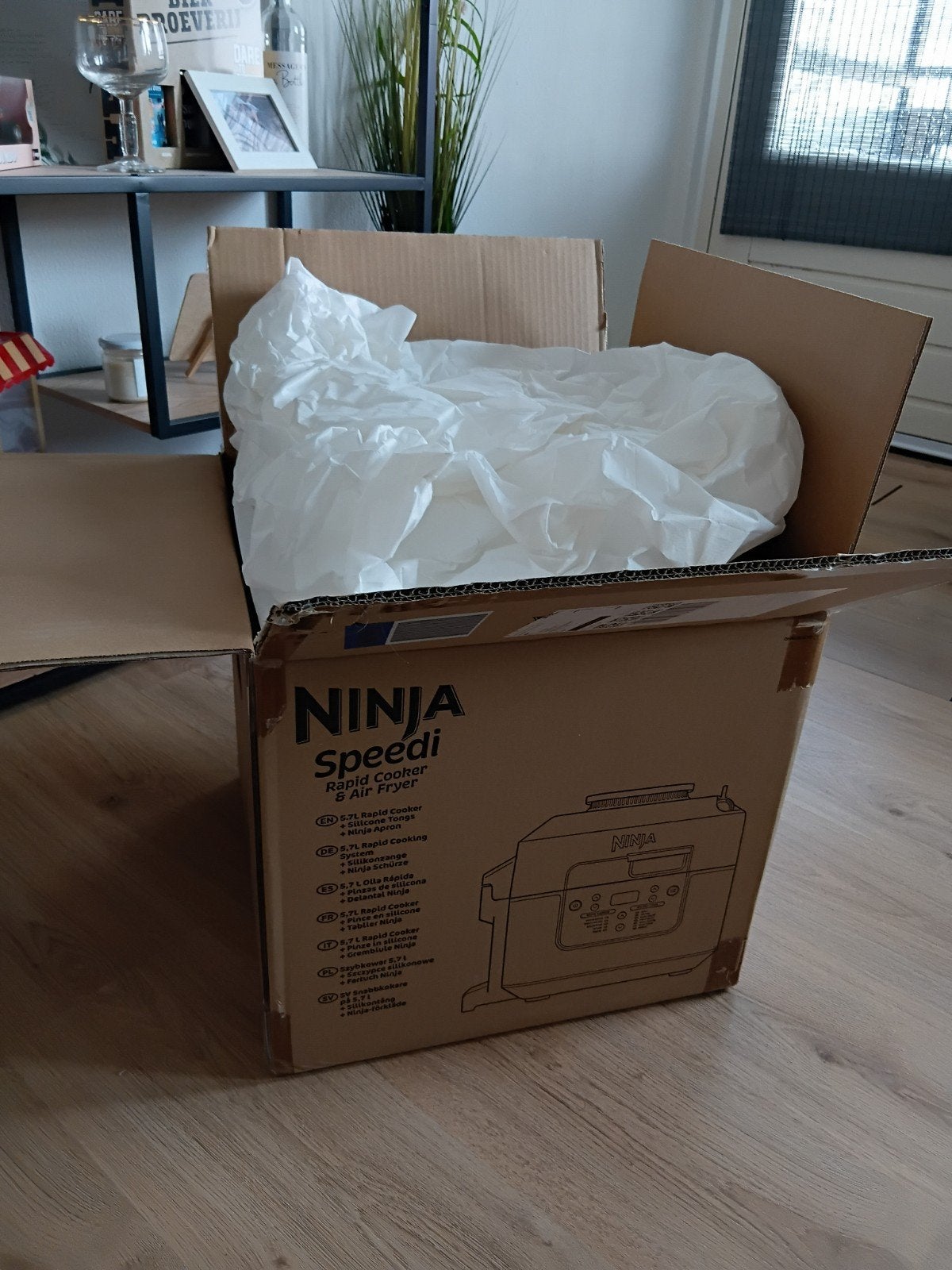 Ninja Speedi ON500 12-in-1 Multi-Cooker, Ophalen of Verzenden, Nieuw, Airfryer, 1500 gram of meer