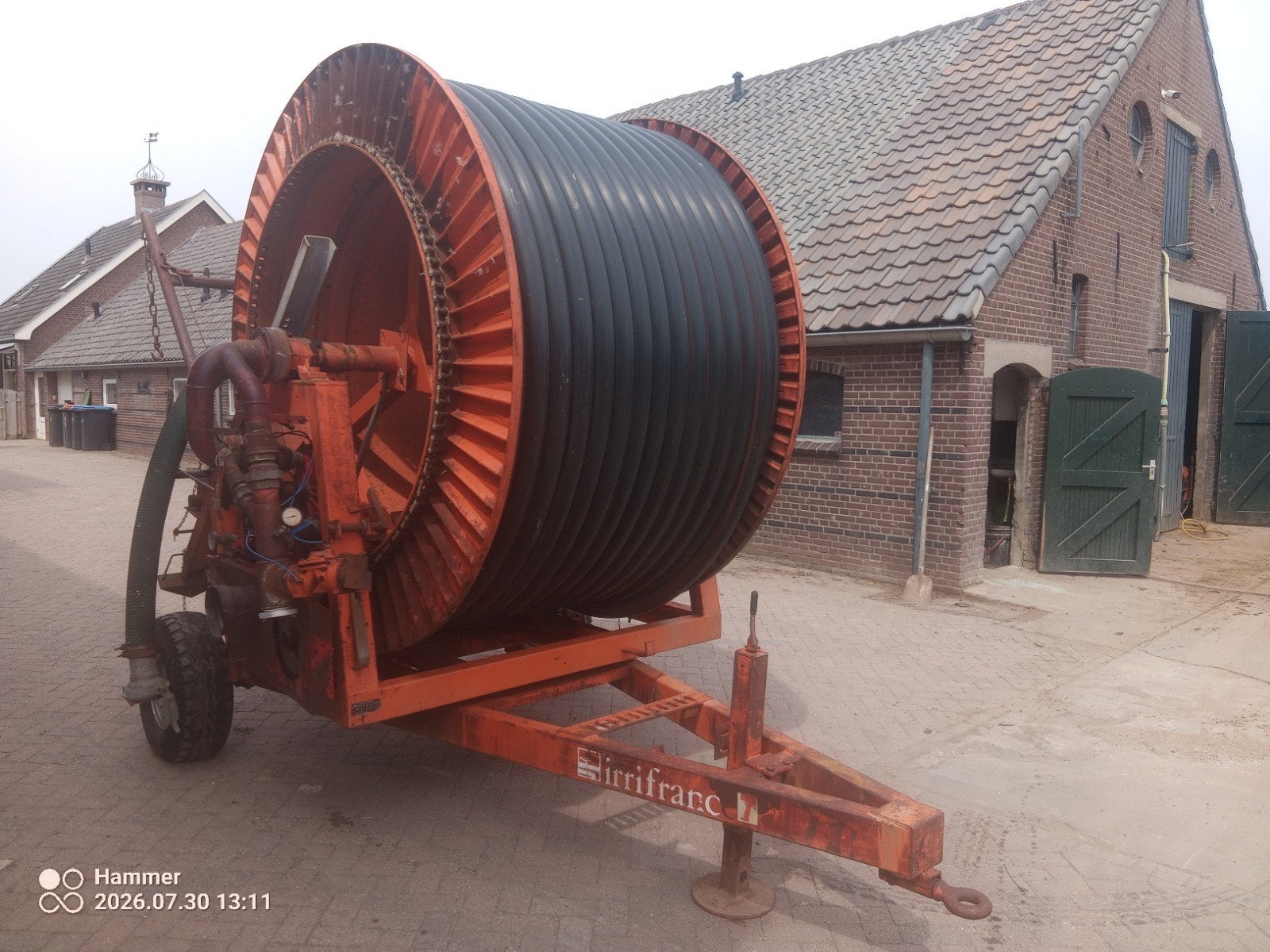 beregening haspel fruitteelt, Ophalen, Fruitteelt, Beregening en Drainage