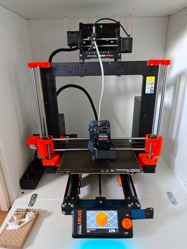 Original Prusa mk4s with MMU3, Computers en Software, 3D Printers, Zo goed als nieuw, Filament, Ingebouwde Wi-Fi, Ophalen