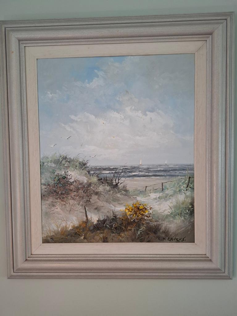 G.J.Ernens strandtafereel, Antiek en Kunst, Ophalen