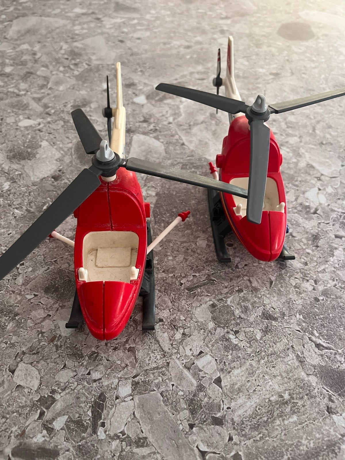 2 Playmobil Helikopters - Brandweer (FIRE 4512), Gebruikt, Complete set, Voertuig, Ophalen of Verzenden