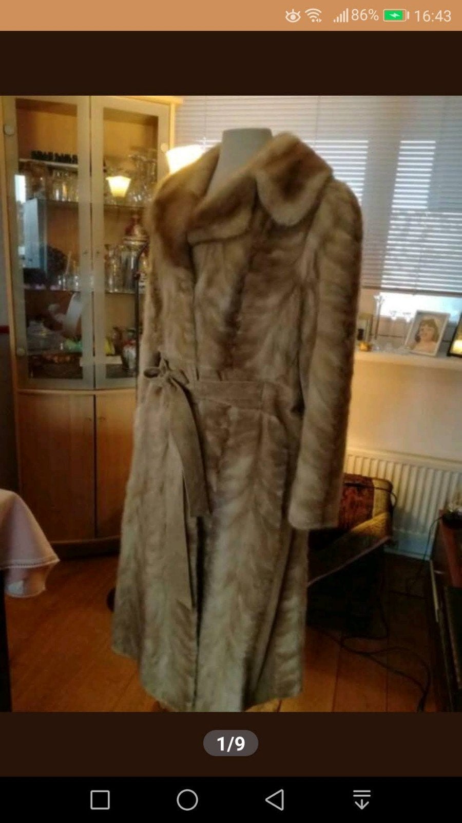 Bontjas ( Leer, Suède, Bont ), Kleding | Dames, Jassen | Winter, Ophalen, Zo goed als nieuw, Maat 38/40 (M), Bruin