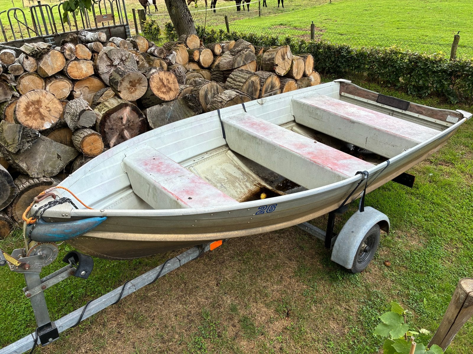 Quicksilver aluminium boot 3.55 SL met trailer, Ophalen, Gebruikt