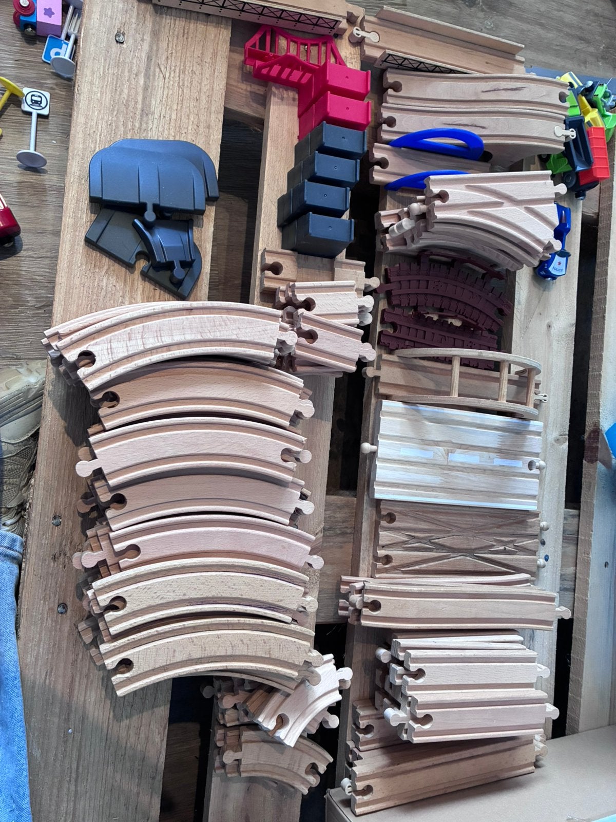 Houten treinset, Ophalen, Zo goed als nieuw