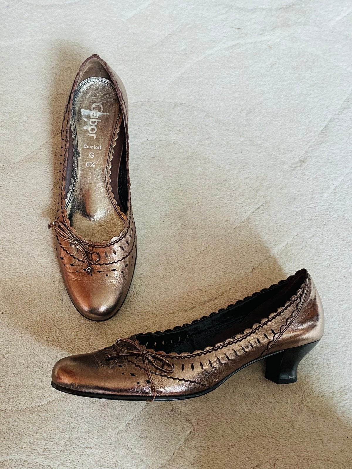 Gouden Gabor pumps in maat 39,5 🤩, Pumps, Overige kleuren, Gabor, Ophalen of Verzenden