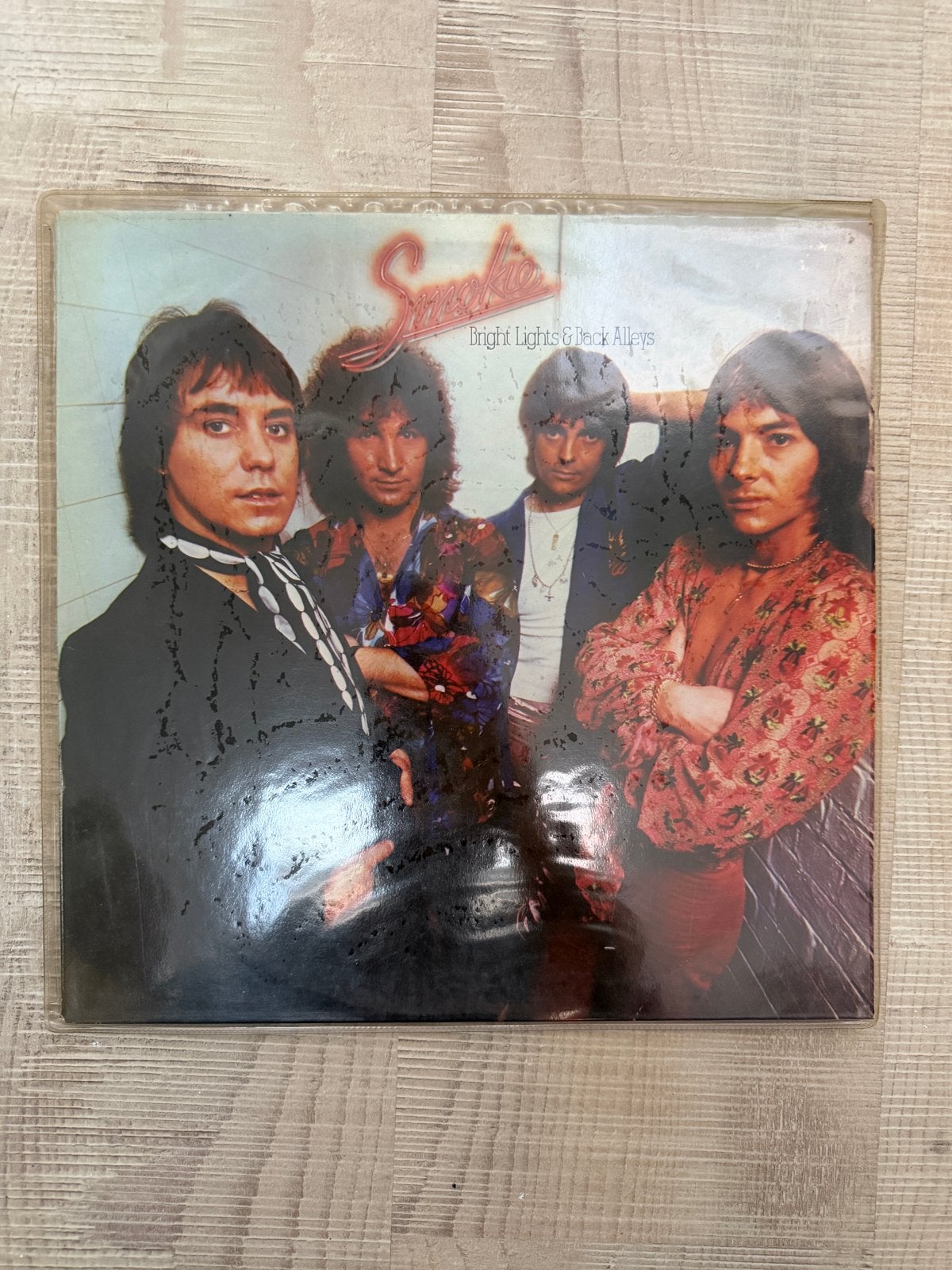 Smokie - Bright Lights & Back Alleys LP (1977), Cd's en Dvd's, LP, Rock, Gebruikt, Ophalen of Verzenden