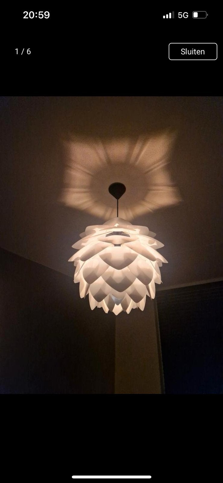 Umage plafondlamp, Ophalen, Gebruikt