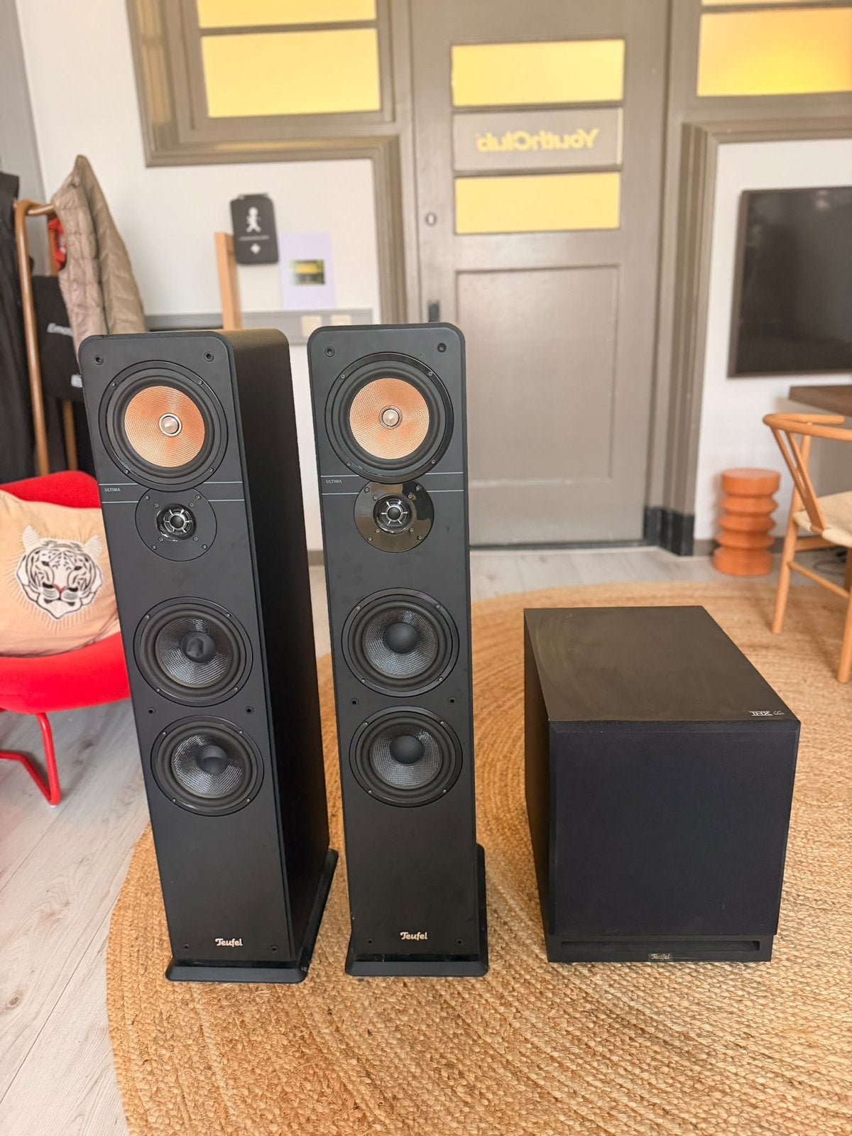 Teufel ULTIMA 40 Mk3 speakers + Teufel subwoofer, Ophalen, Zo goed als nieuw, Overige merken