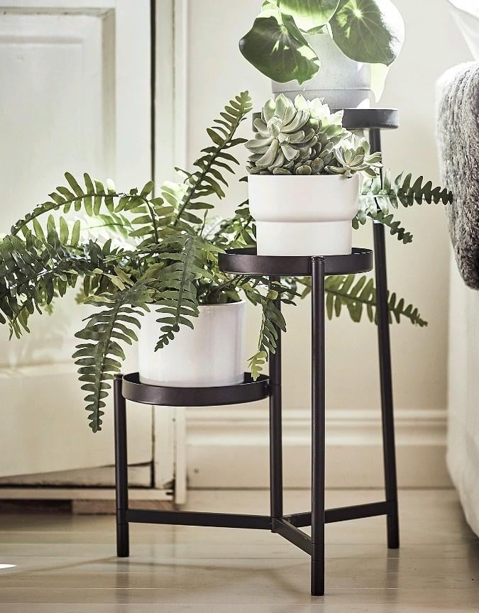IKEA plantenhouder - Zwart metalen plantenrek, Ophalen, Gebruikt