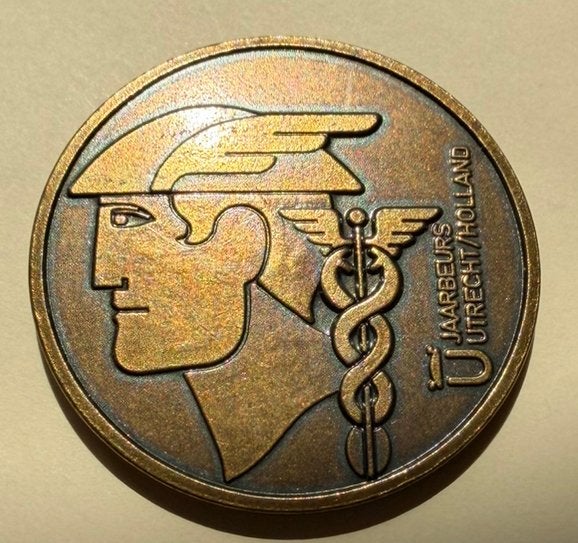 Bronzen Penning 1991 Jaarbeurs Utrecht Holland - Zeer Mooi, Ophalen of Verzenden, Brons, Nederland