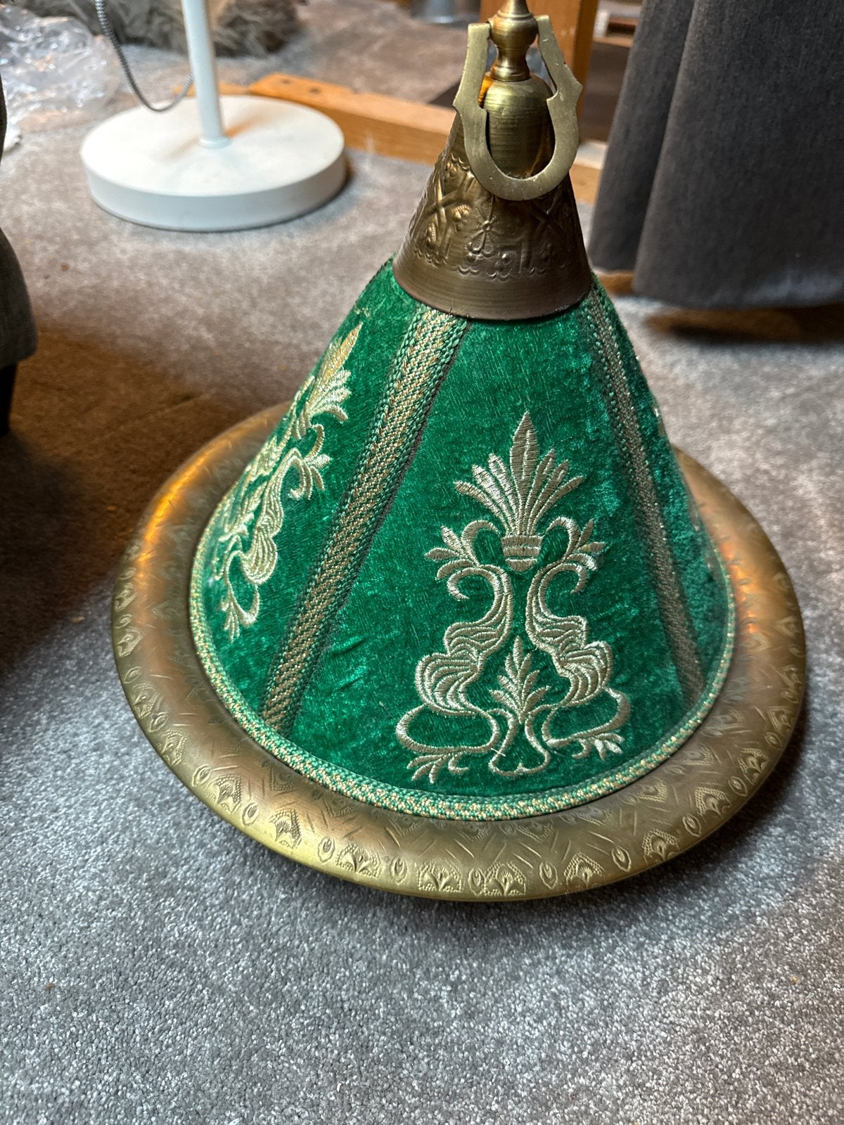 Decoratieve Oosterse Tajine/Sieradenhouder Groen Goud, Ophalen of Verzenden