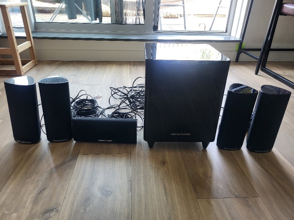 Harman Kardon HKTS 16 Home Theater Speakerset met 210 SUB, Overige merken, Gebruikt, Blu-ray-speler, 70 watt of meer